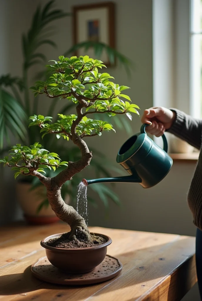 bonsai tree watering